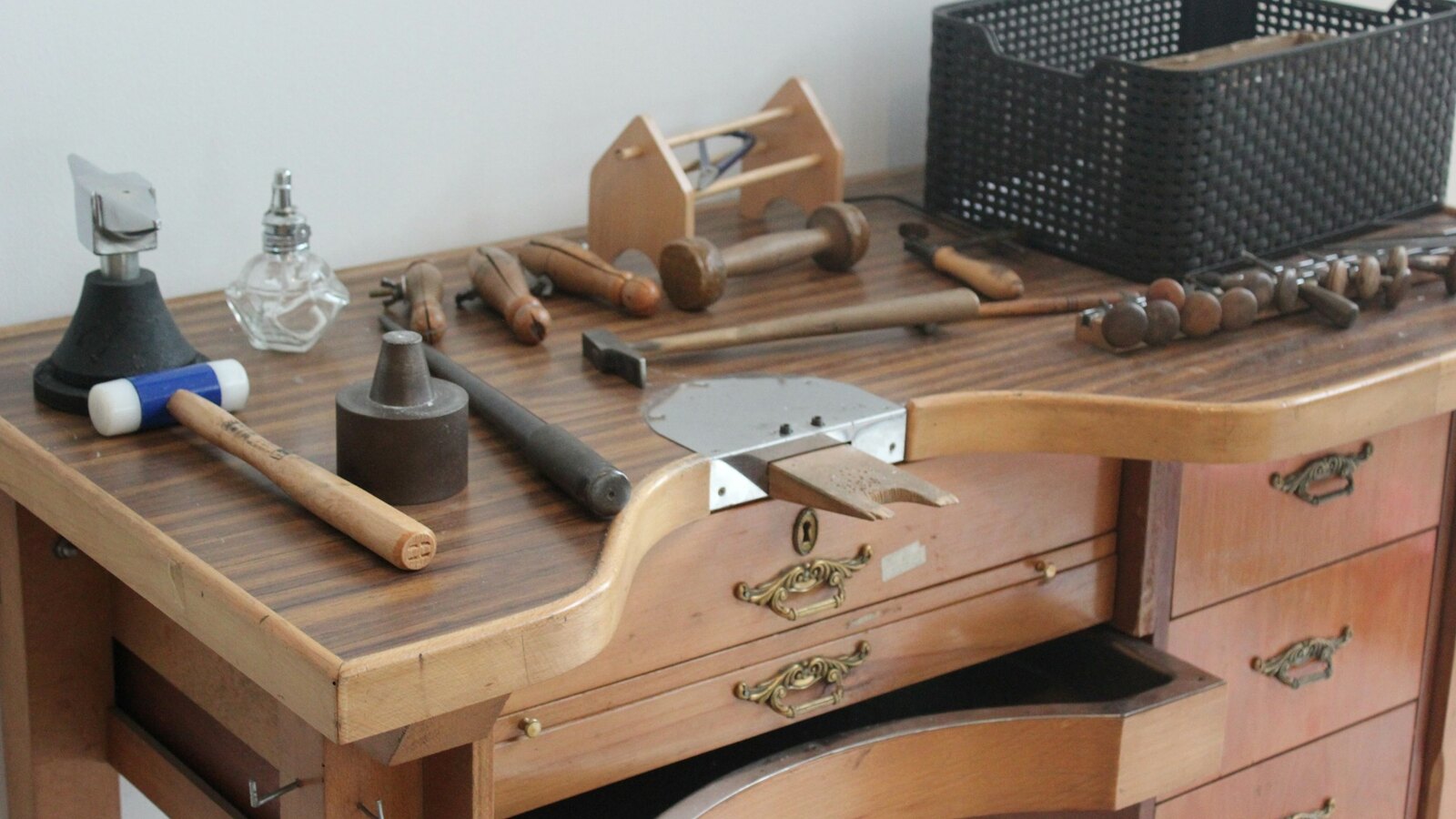 The warm interior of the goldsmith studio